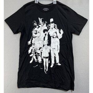 My Hero Academia Squad T-Shirt Adult Medium Black Men Women Tee Short Sleeve